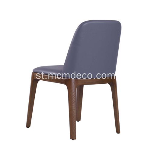 Molula-setulo oa sejoale-joale oa Leather Armless Dining Chair